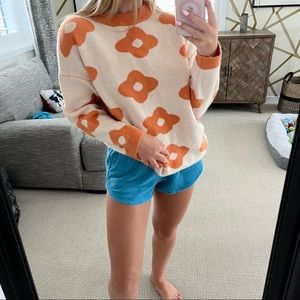 Floral sweater